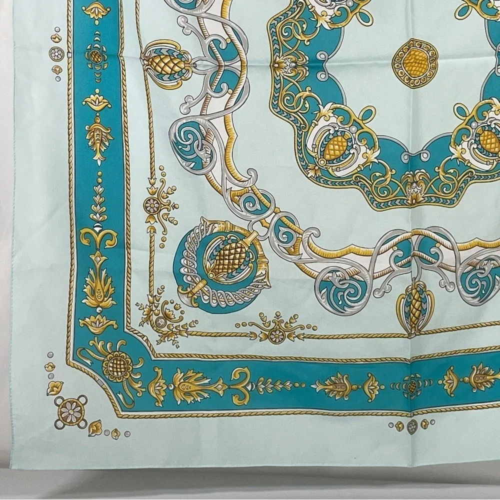 Glentex Teal and Gold Scarf